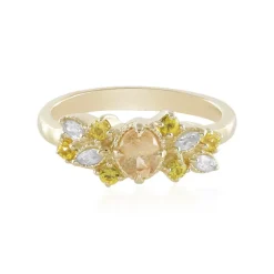 Kaiserlicher Granat-Goldring (Adela Gold)