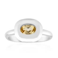 Kaiserlicher Topas-Silberring (Pallanova)