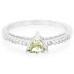 Kanadischer Apatit-Silberring