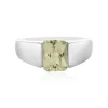 Kanariengelber Kunzit-Silberring