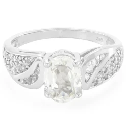 Kanariengelber Kunzit-Silberring