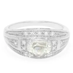 Kanariengelber Kunzit-Silberring