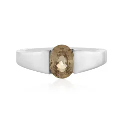 Kanariengelber Zirkon-Silberring