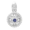 Kanchanaburi-Saphir-Silberanhänger