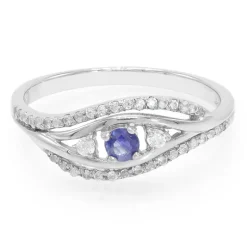 Kanchanaburi-Saphir-Silberring