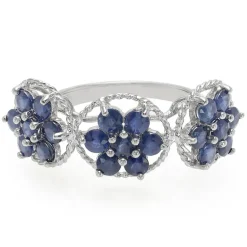 Kanchanaburi-Saphir-Silberring