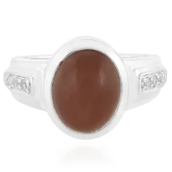 Kangeyam-Mondstein-Silberring