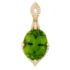 Kaschmir-Peridot-Goldanhänger (de Melo)