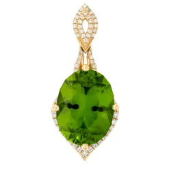 Kaschmir-Peridot-Goldanhänger (de Melo)