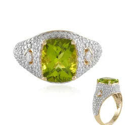 Kaschmir-Peridot-Goldring (SUHANA)