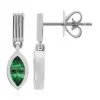 Kenianischer Tsavorit-Silberohrringe (Pallanova)