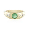 Kolumbianischer Smaragd-Goldring