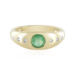 Kolumbianischer Smaragd-Goldring