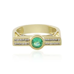 Kolumbianischer Smaragd-Goldring (de Melo)