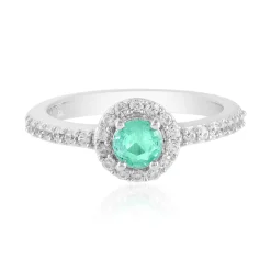 Kolumbianischer Smaragd-Silberring