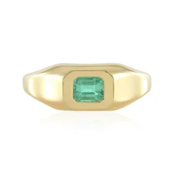 Kolumbianischer Smaragd-Silberring