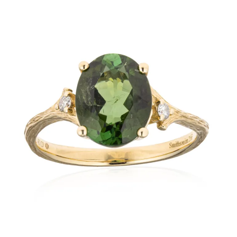 Kongo-Neon-Turmalin-Goldring (Smithsonian)