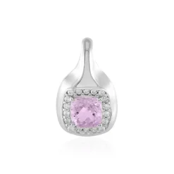 Kunzit-Silberanhänger