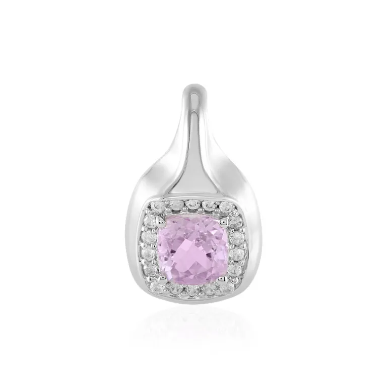 Kunzit-Silberanhänger