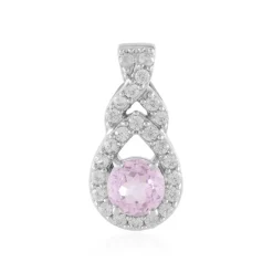 Kunzit-Silberanhänger