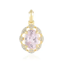 Kunzit-Silberanhänger