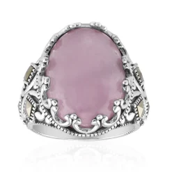 Kunzit-Silberring (Annette classic)