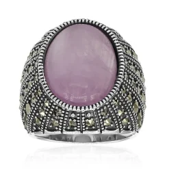 Kunzit-Silberring (Annette classic)