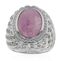 Kunzit-Silberring (Annette classic)