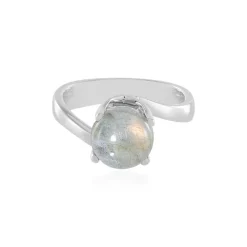 Kupferfarbener Maniry-Labradorit-Silberring (KM by Juwelo)