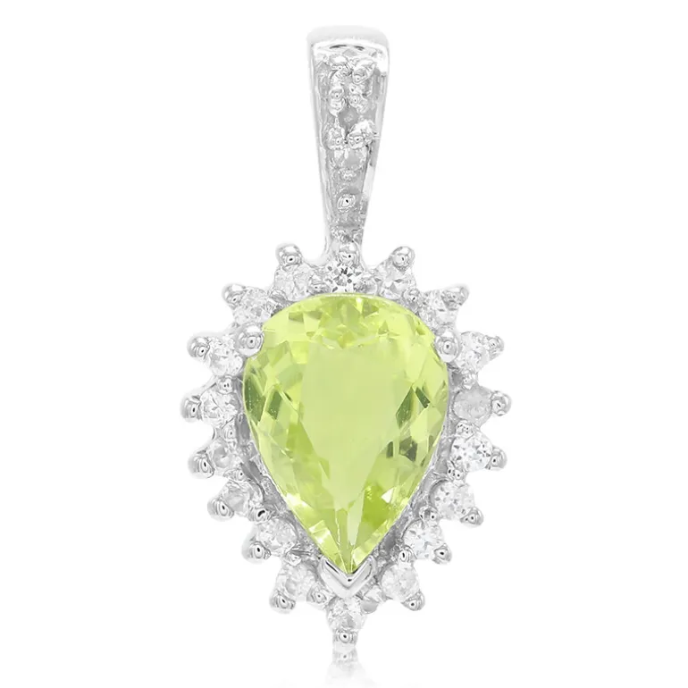 Kupfer-Turmalin-Silberanhänger