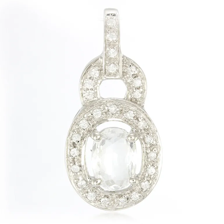 Kupfer-Turmalin-Silberanhänger