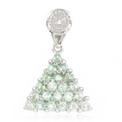 Kupfer-Turmalin-Silberanhänger