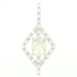 Kupfer-Turmalin-Silberanhänger