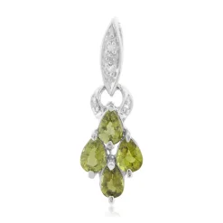 Kupfer-Turmalin-Silberanhänger