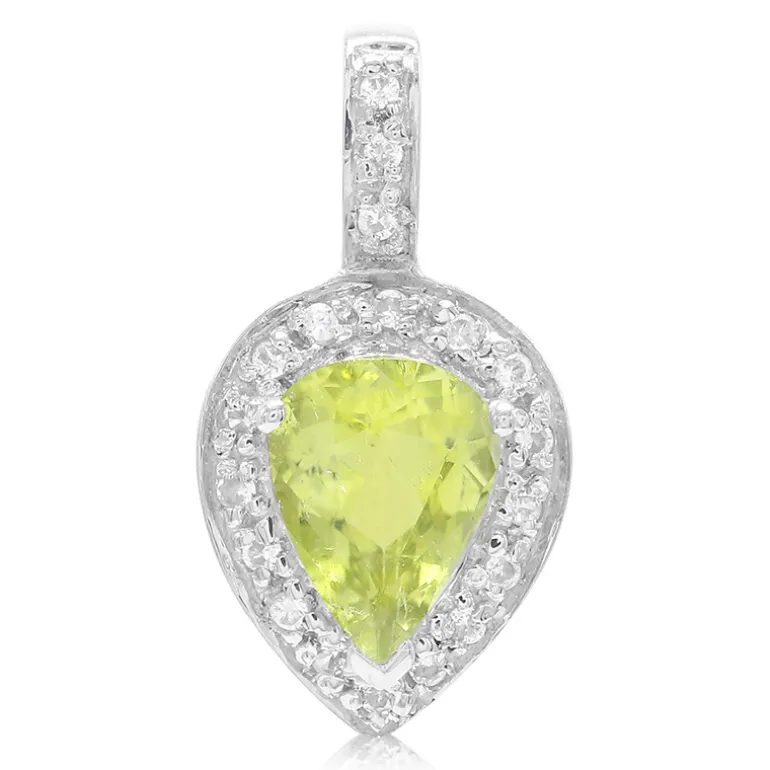 Kupfer-Turmalin-Silberanhänger