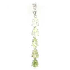 Kupfer-Turmalin-Silberanhänger