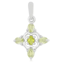 Kupfer-Turmalin-Silberanhänger