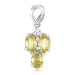 Kupfer-Turmalin-Silberanhänger