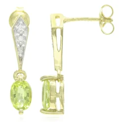 Kupfer-Turmalin-Silberohrringe