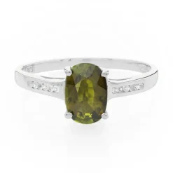 Kupfer-Turmalin-Silberring