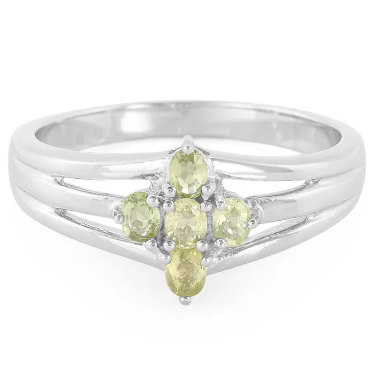 Kupfer-Turmalin-Silberring