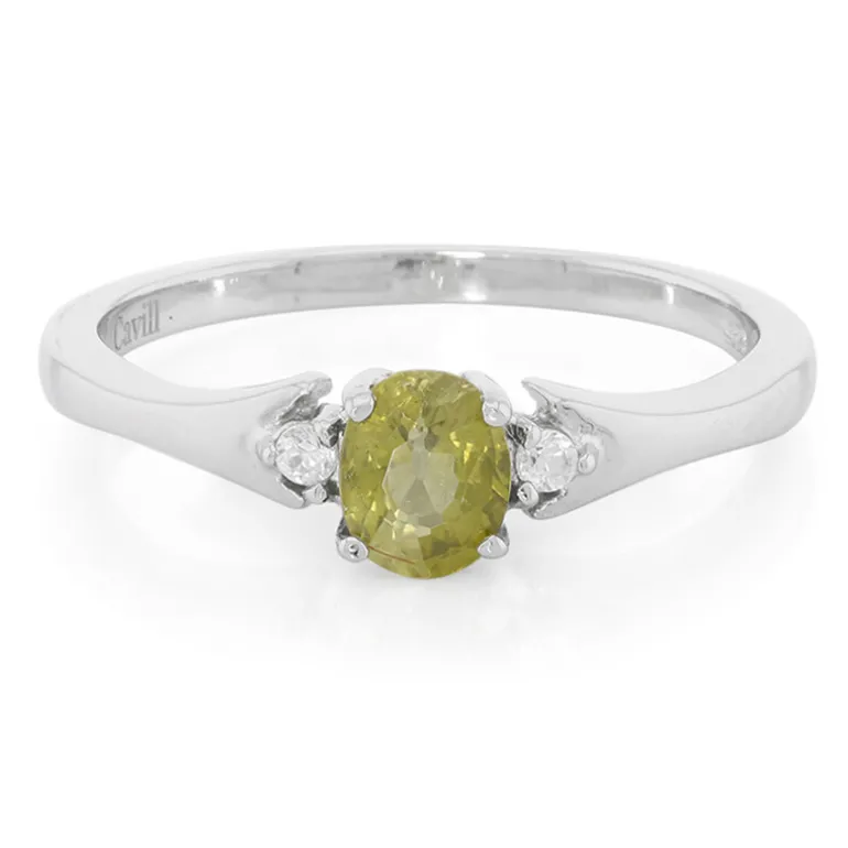 Kupfer-Turmalin-Silberring