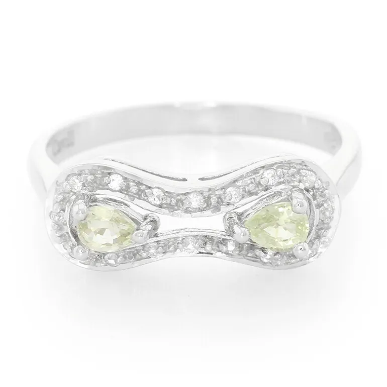 Kupfer-Turmalin-Silberring