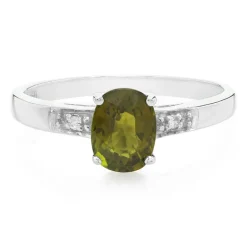 Kupfer-Turmalin-Silberring