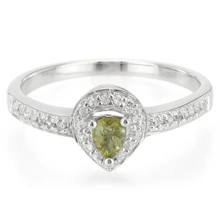 Kupfer-Turmalin-Silberring