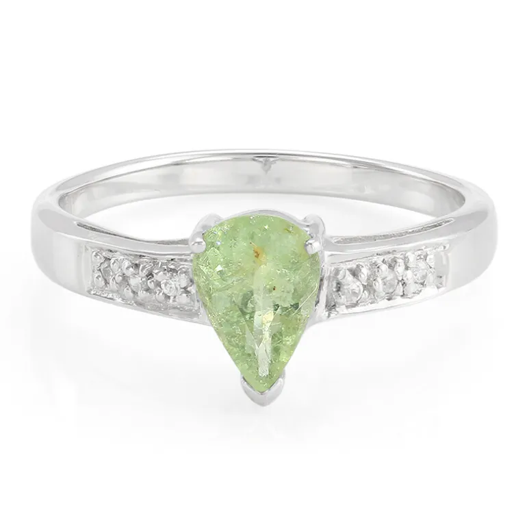 Kupfer-Turmalin-Silberring