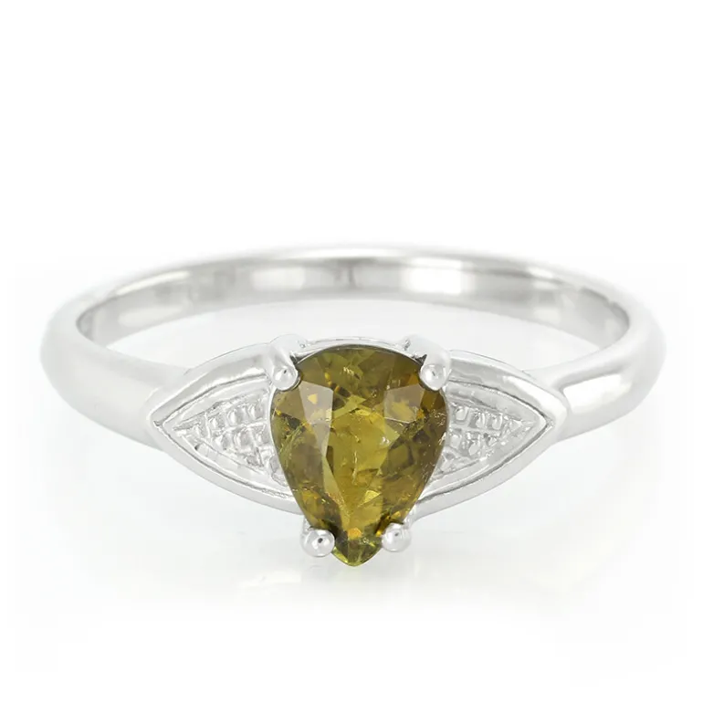 Kupfer-Turmalin-Silberring