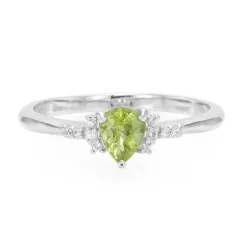 Kupfer-Turmalin-Silberring