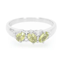 Kupfer-Turmalin-Silberring