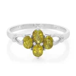 Kupfer-Turmalin-Silberring